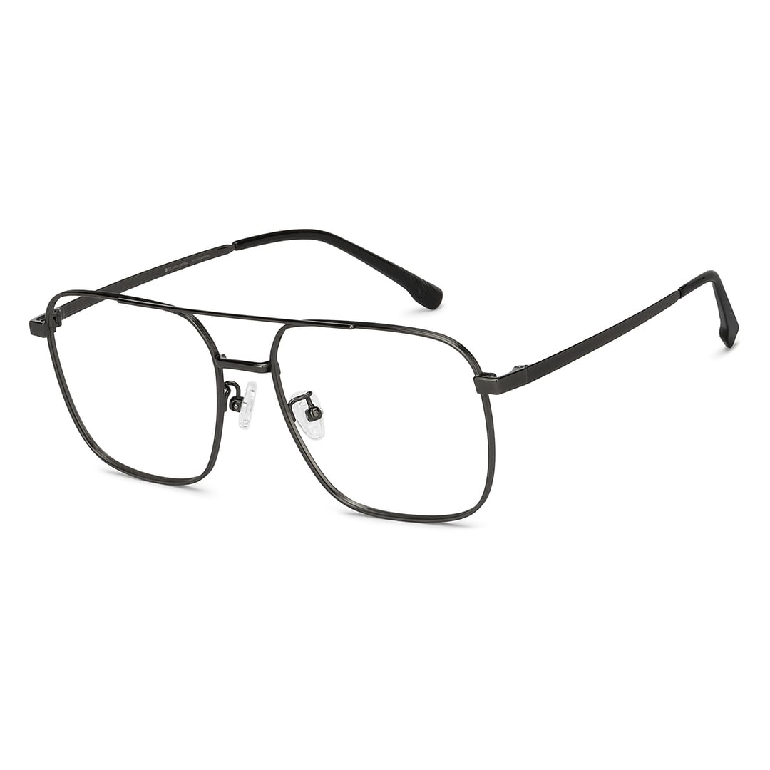 Buy John Jacobs Gunmetal Titanium Rectangle Spectacles Online