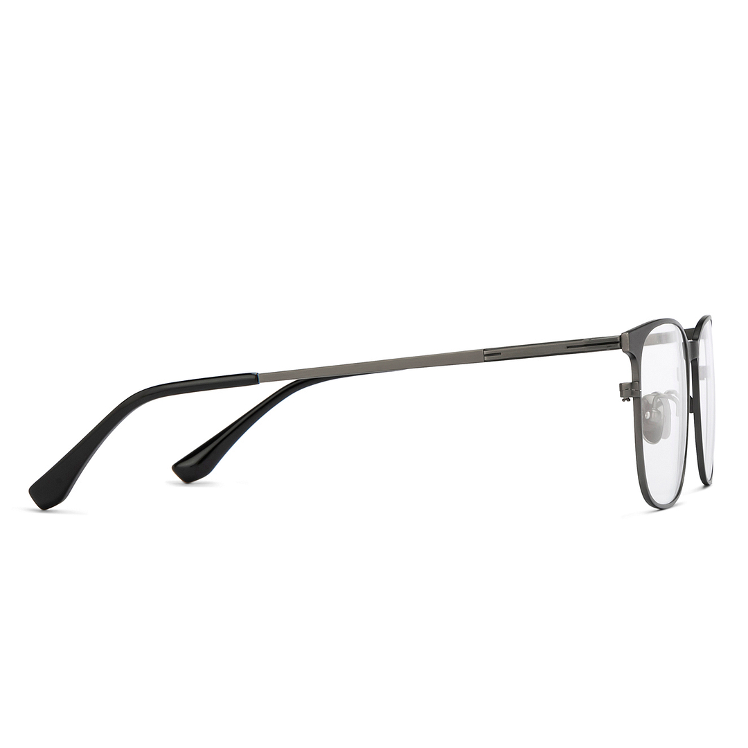 John Jacobs Gunmetal Full Rim Square left side