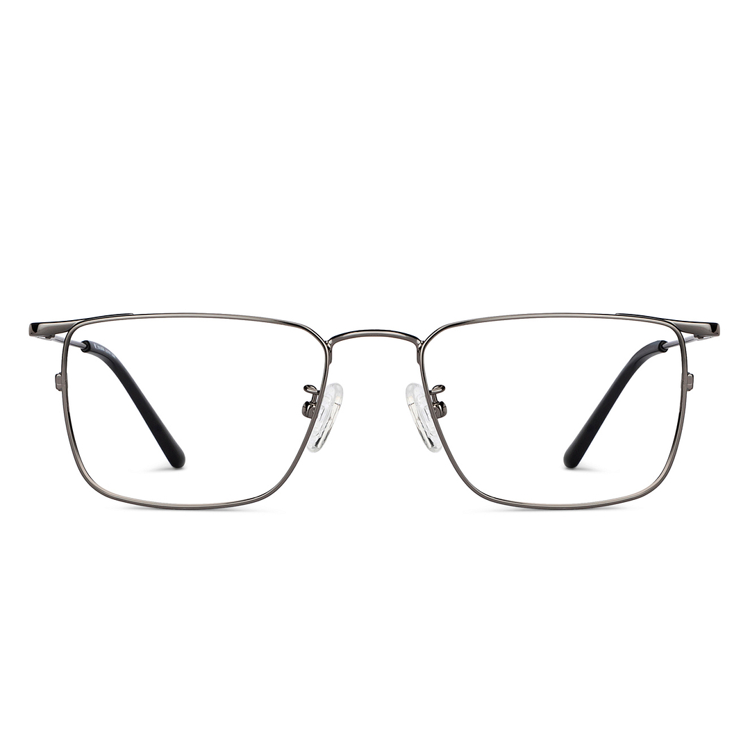 John Jacobs Online Gunmetal Full Rim Square right side