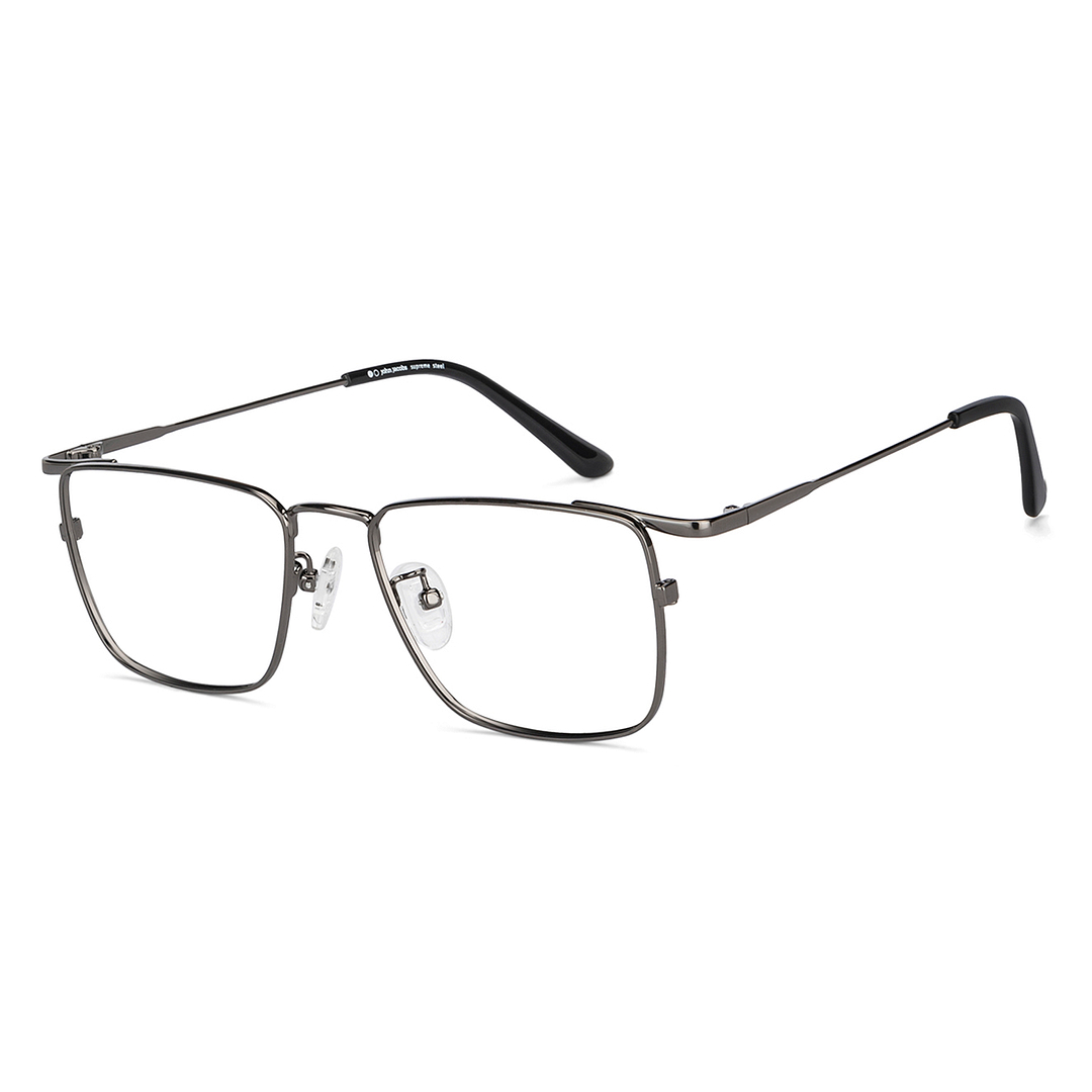 John Jacobs Online Gunmetal Full Rim Square right side