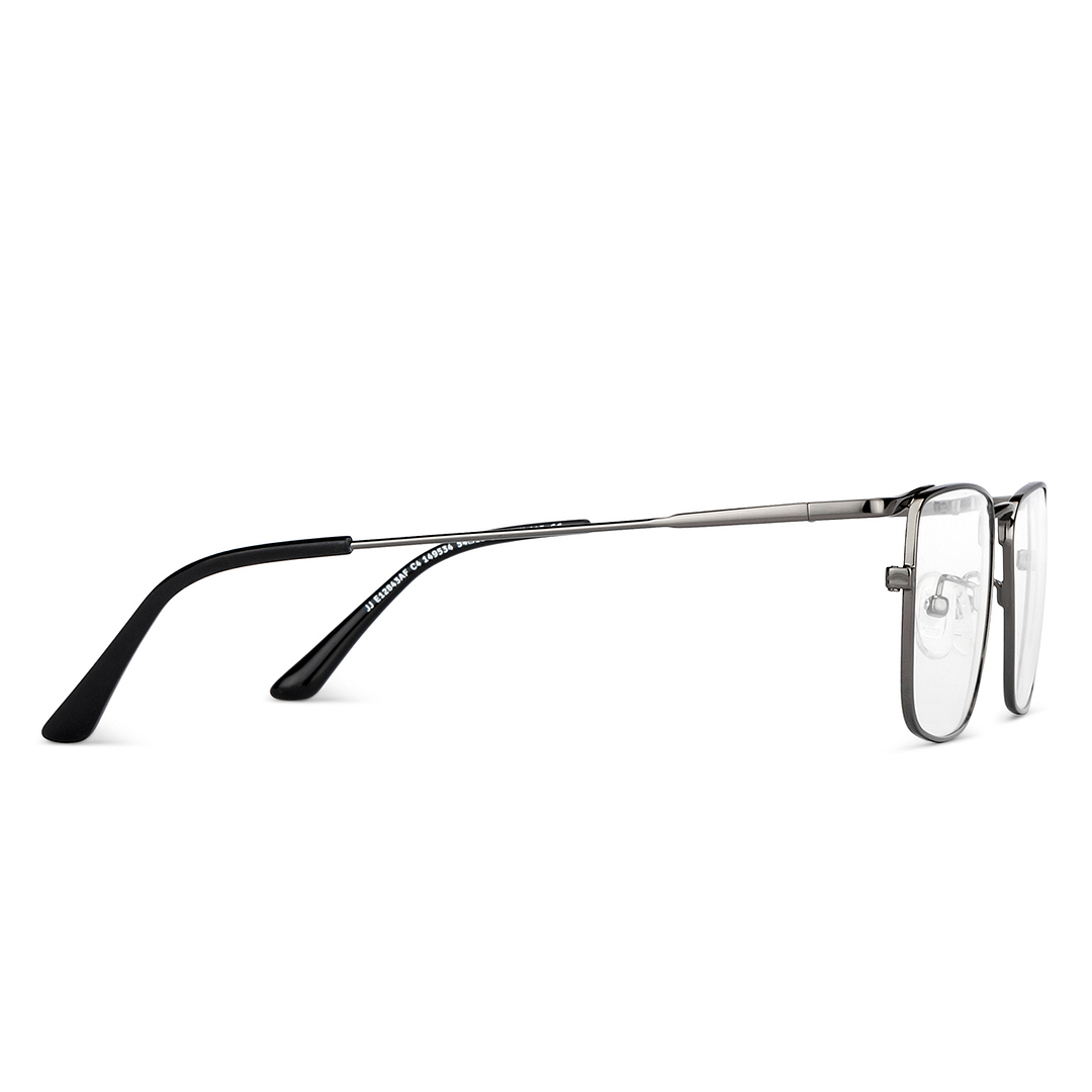 John Jacobs Online Gunmetal Full Rim Square left side