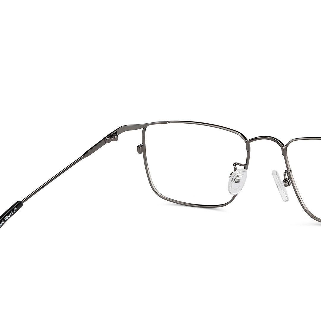 John Jacobs Online Gunmetal Full Rim Square right side