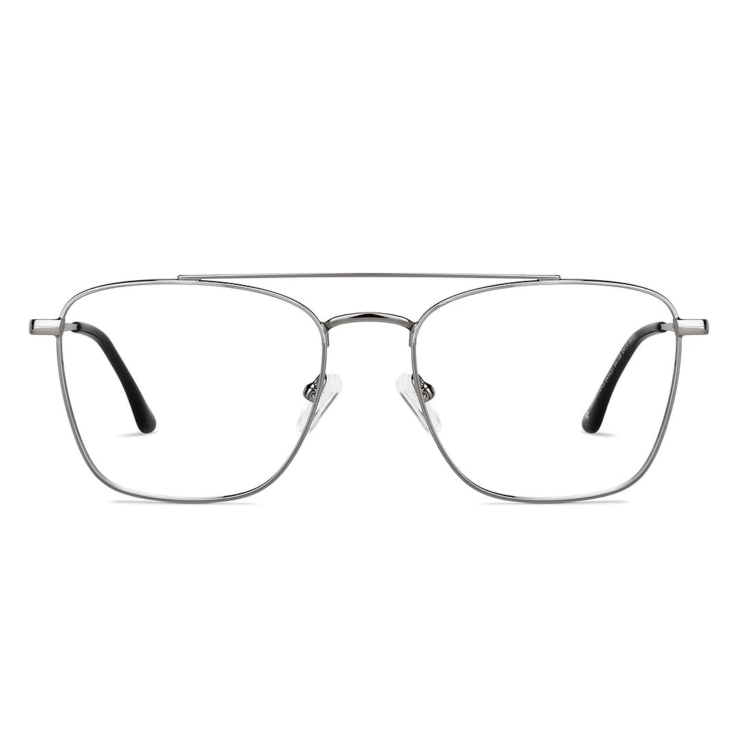 John Jacobs Gunmetal Full Rim Square right side