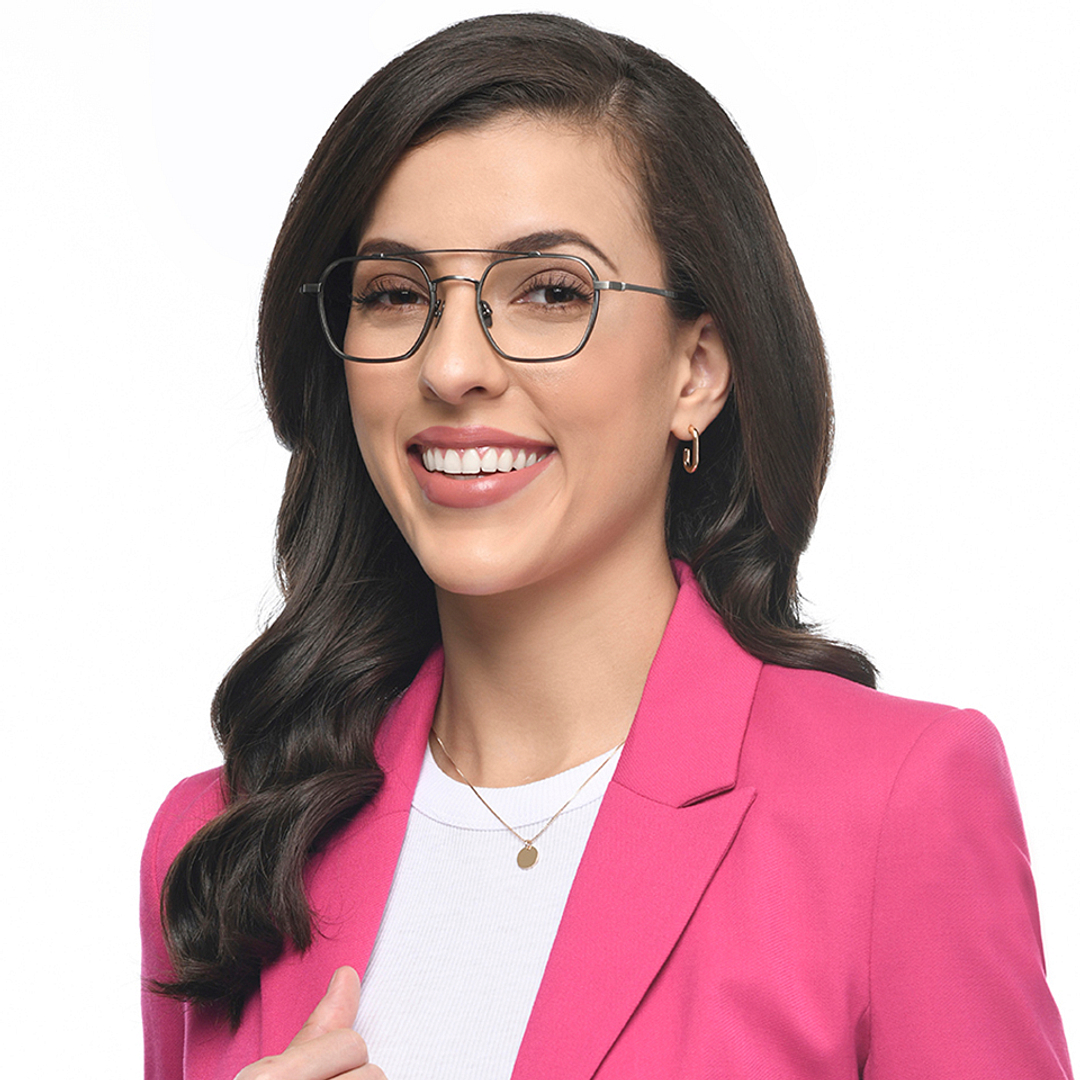 John Jacobs Online Gunmetal Full Rim Square right side