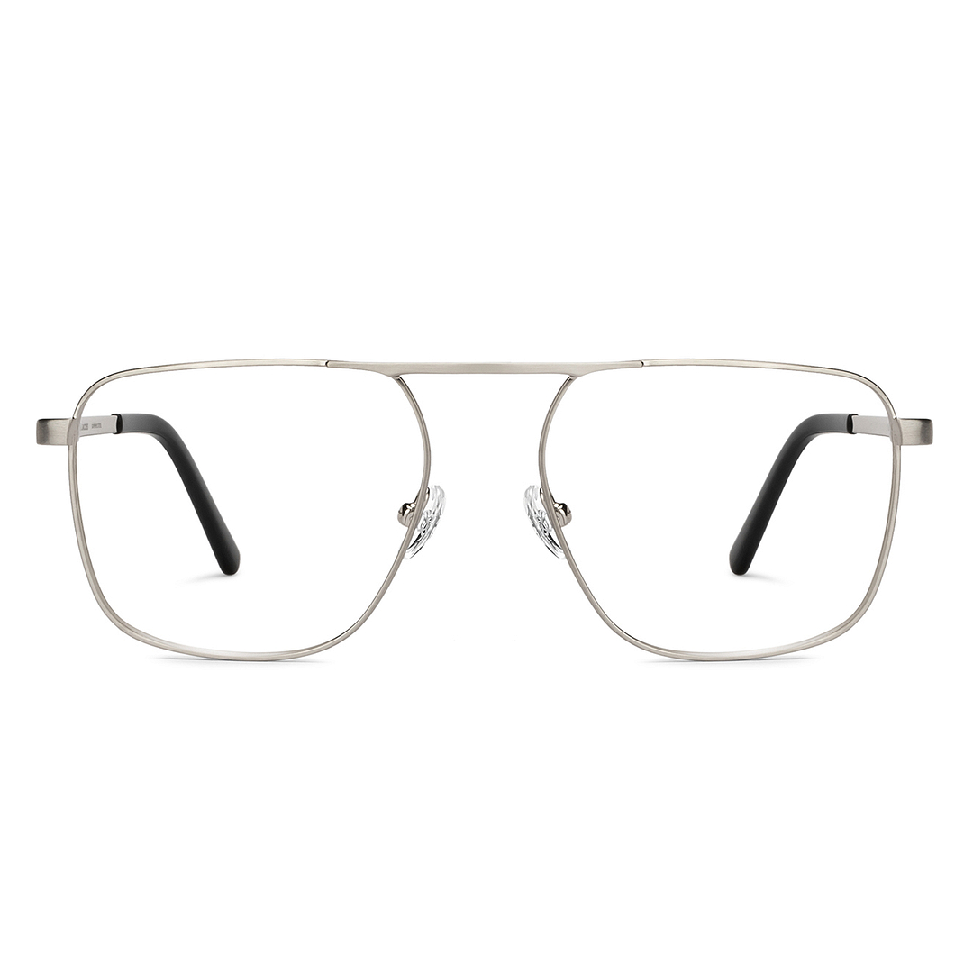 John Jacobs Online Gunmetal Full Rim Square left side
