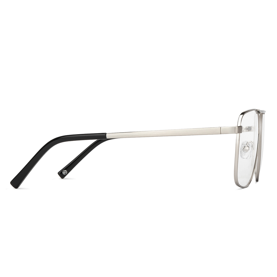 John Jacobs Online Gunmetal Full Rim Square left side