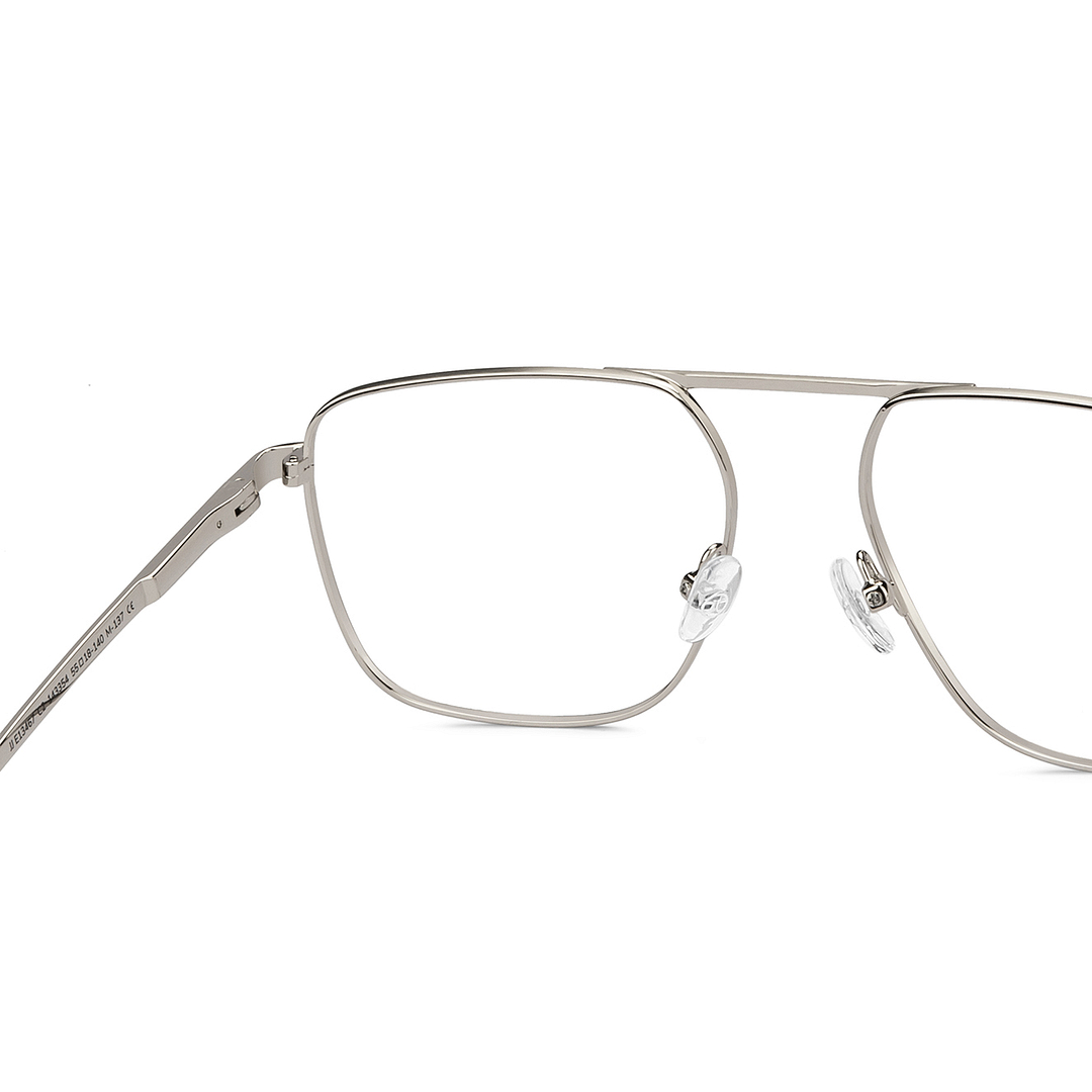 John Jacobs Online Gunmetal Full Rim Square right side