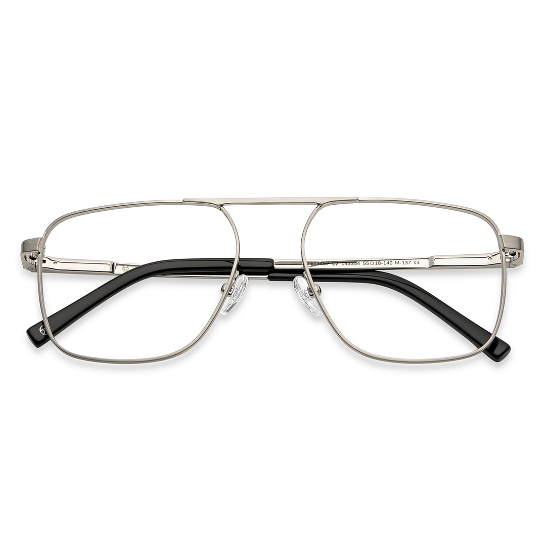 John Jacobs Online Gunmetal Full Rim Square right side