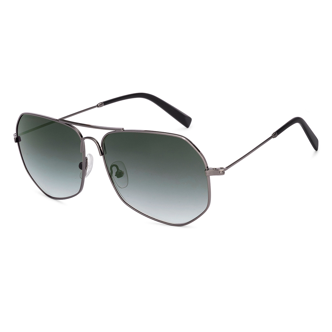 John Jacobs Gunmetal Full Rim Hexagonal right side
