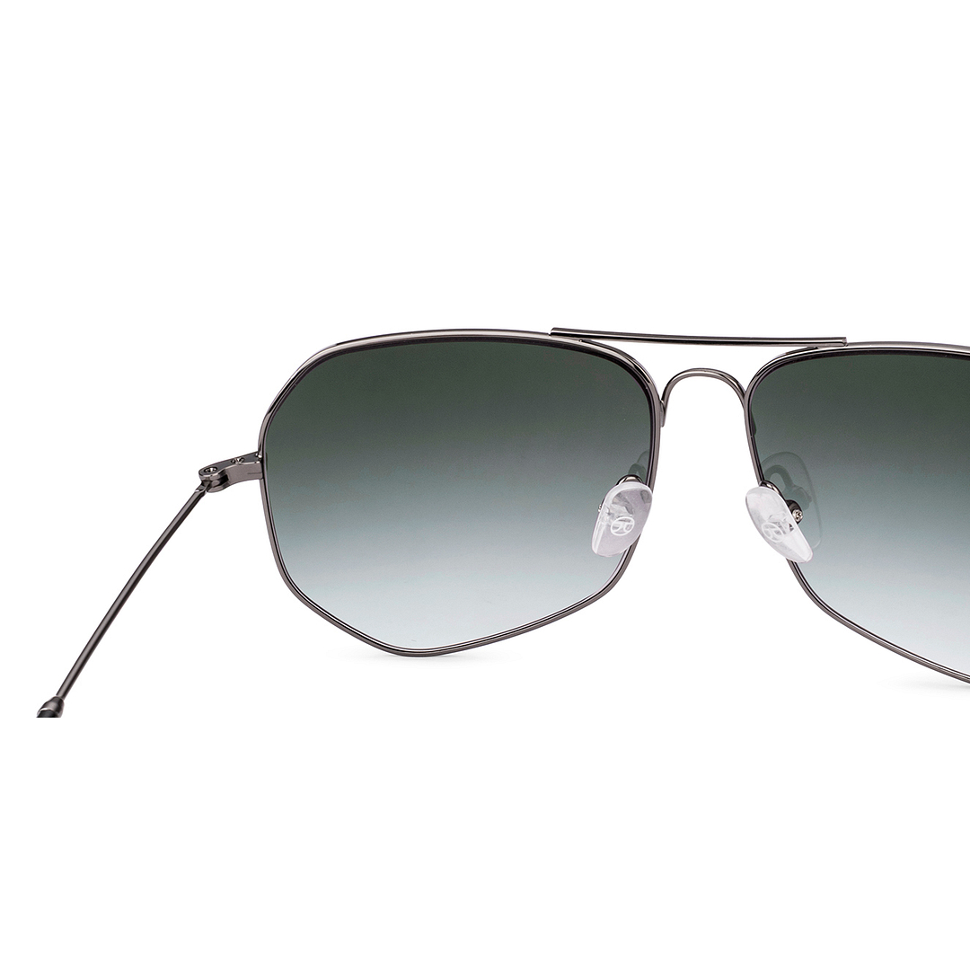 John Jacobs Gunmetal Full Rim Hexagonal right side