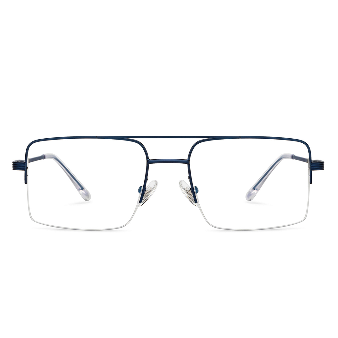 John Jacobs Online Mid Gunmetal Half Rim Square left side