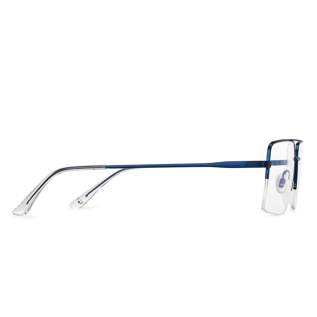 John Jacobs Online Mid Gunmetal Half Rim Square left side