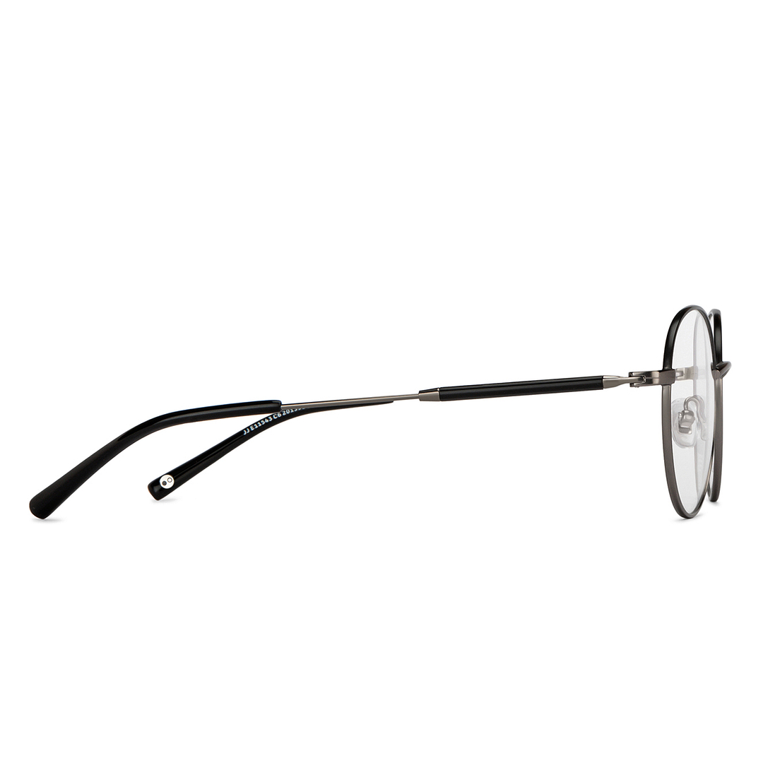 John Jacobs Gunmetal Full Rim Round left side