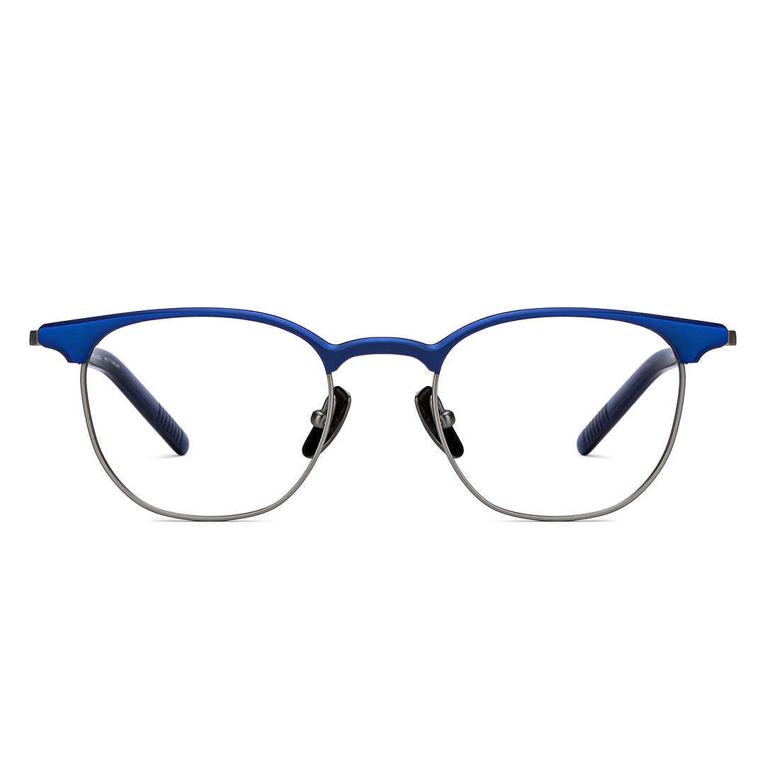 John Jacobs Online Mid Gunmetal Full Rim Clubmaster left side