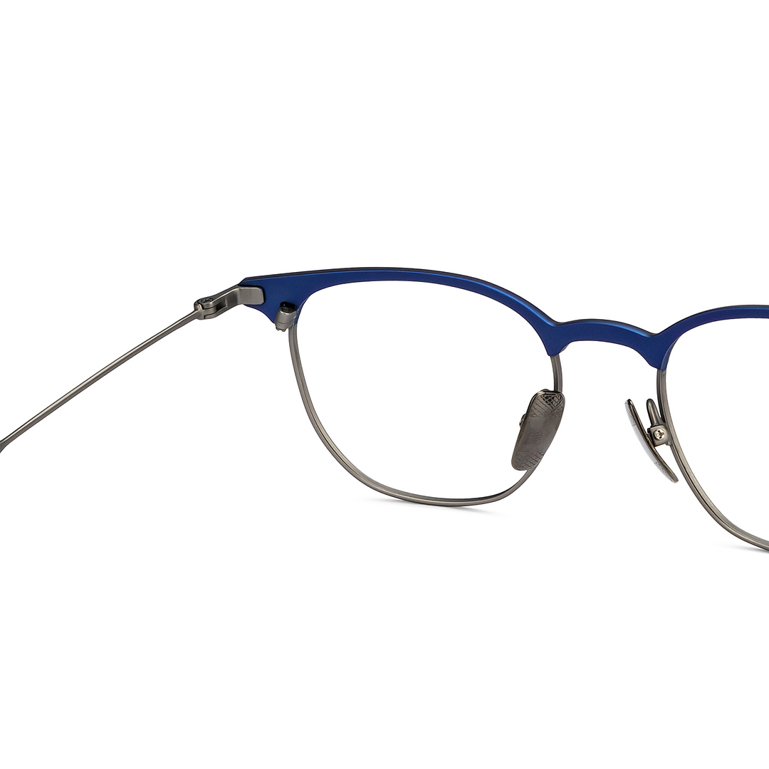 John Jacobs Online Mid Gunmetal Full Rim Clubmaster right side