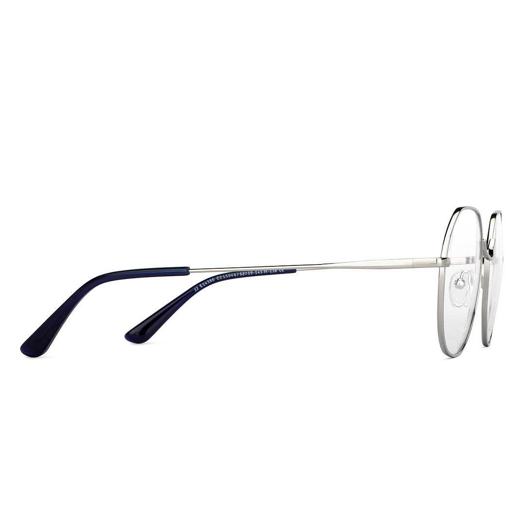 John Jacobs Online Gunmetal Full Rim Hexagonal left side