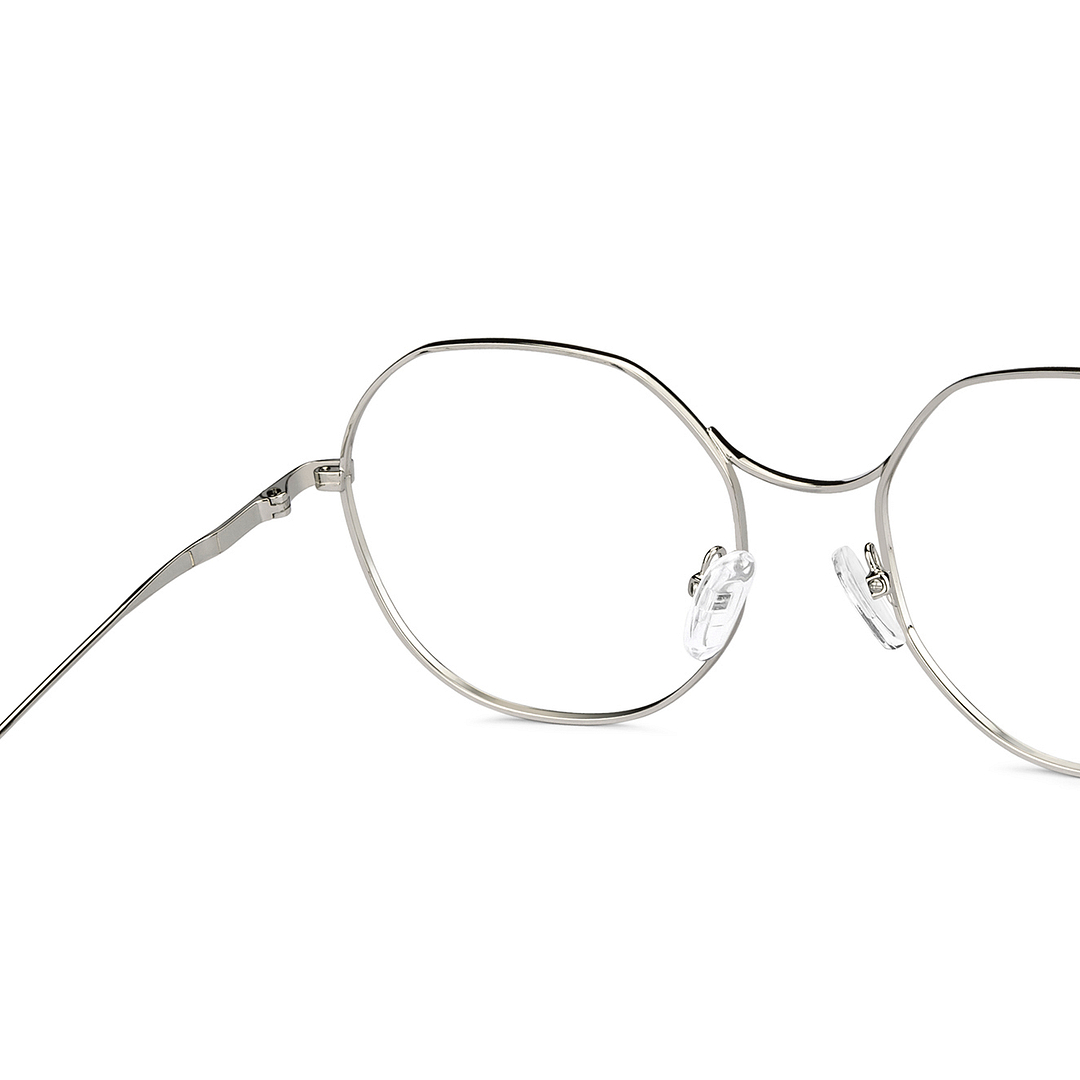 John Jacobs Online Gunmetal Full Rim Hexagonal right side