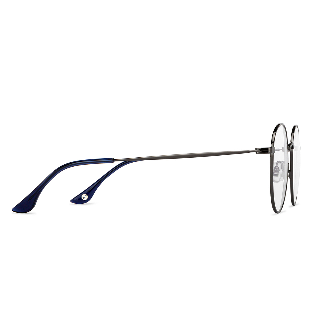 John Jacobs Gray Full Rim Round left side