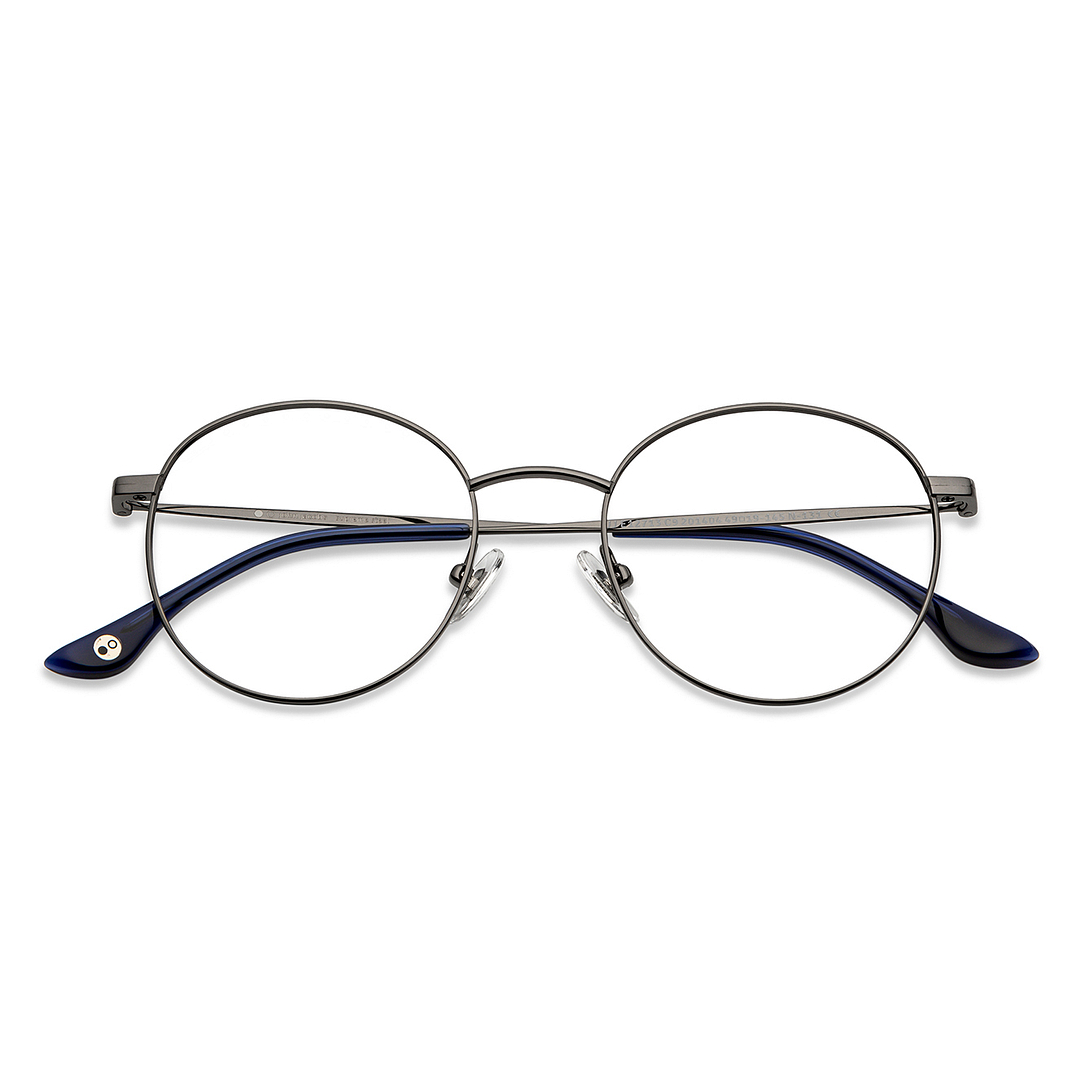 John Jacobs Gray Full Rim Round left side