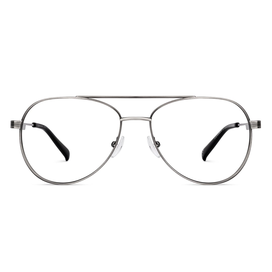 John Jacobs Online Gunmetal Full Rim Aviator right side