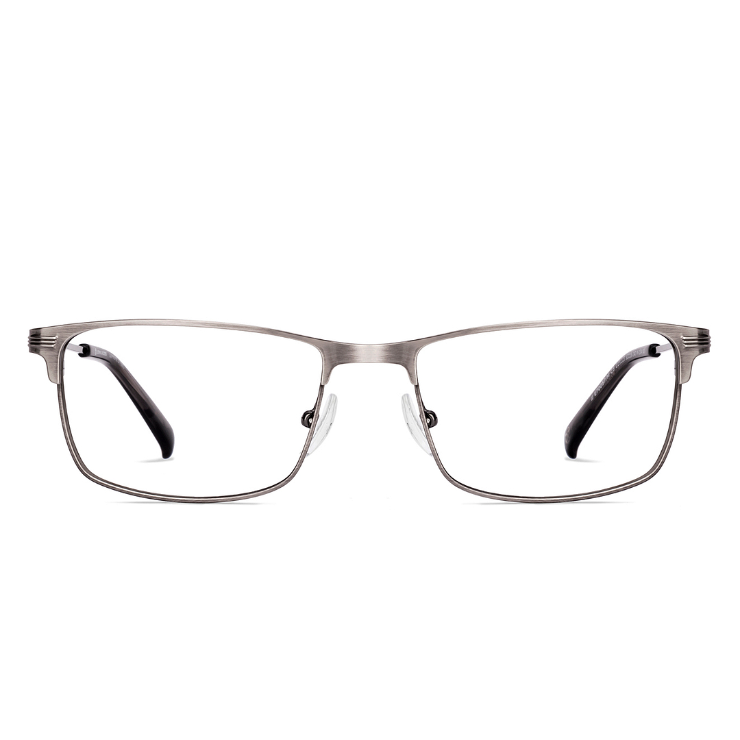 John Jacobs Gunmetal Full Rim Rectangle right side