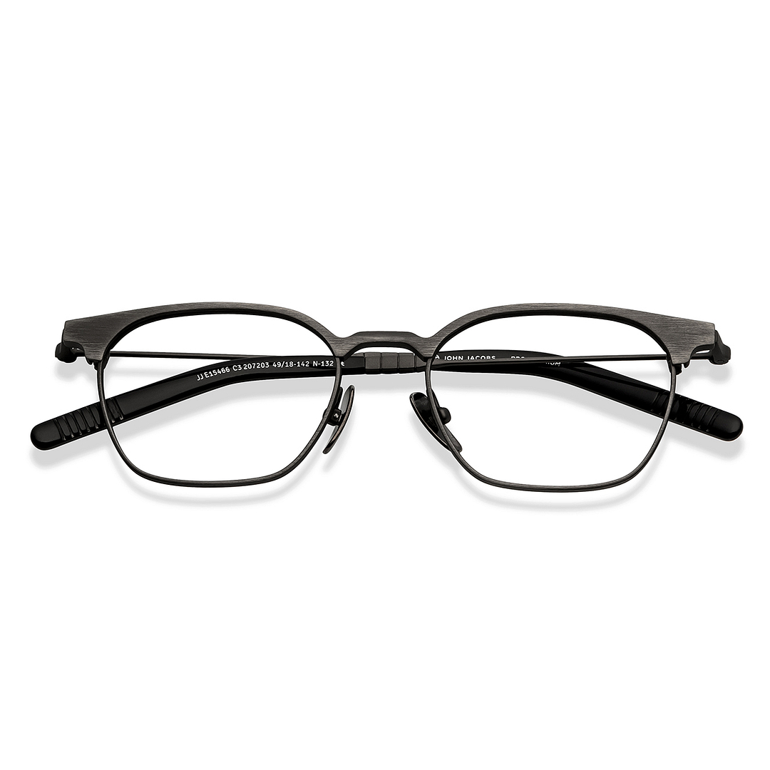 Buy Gunmetal Grey Gunmetal Black Full Rim Clubmaster John Jacobs