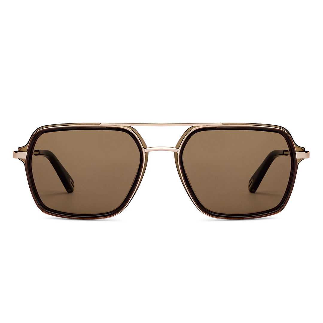John Jacobs Gunmetal Full Rim Aviator left side
