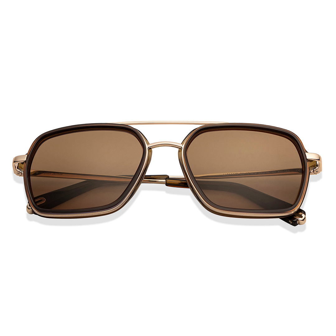 John Jacobs Gunmetal Full Rim Aviator left side