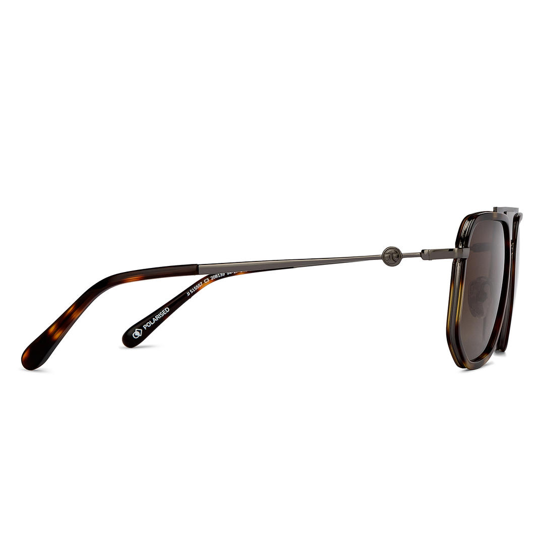 John Jacobs Mid Gunmetal Full Rim Square left side