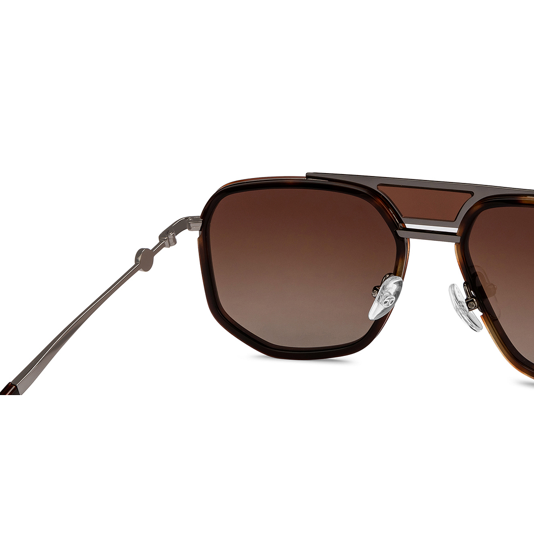 John Jacobs Mid Gunmetal Full Rim Square right side