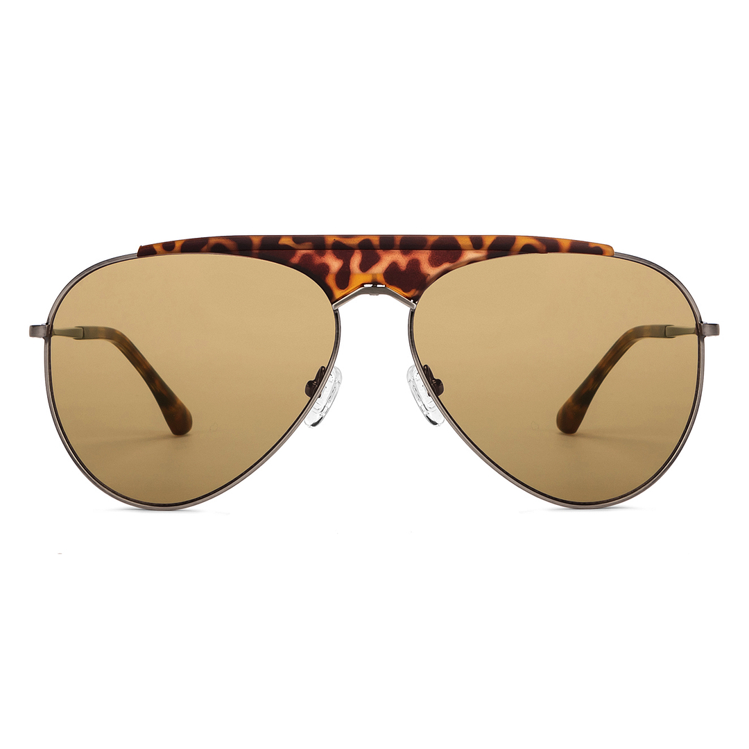 John Jacobs Online Mid Gunmetal Full Rim Aviator right side