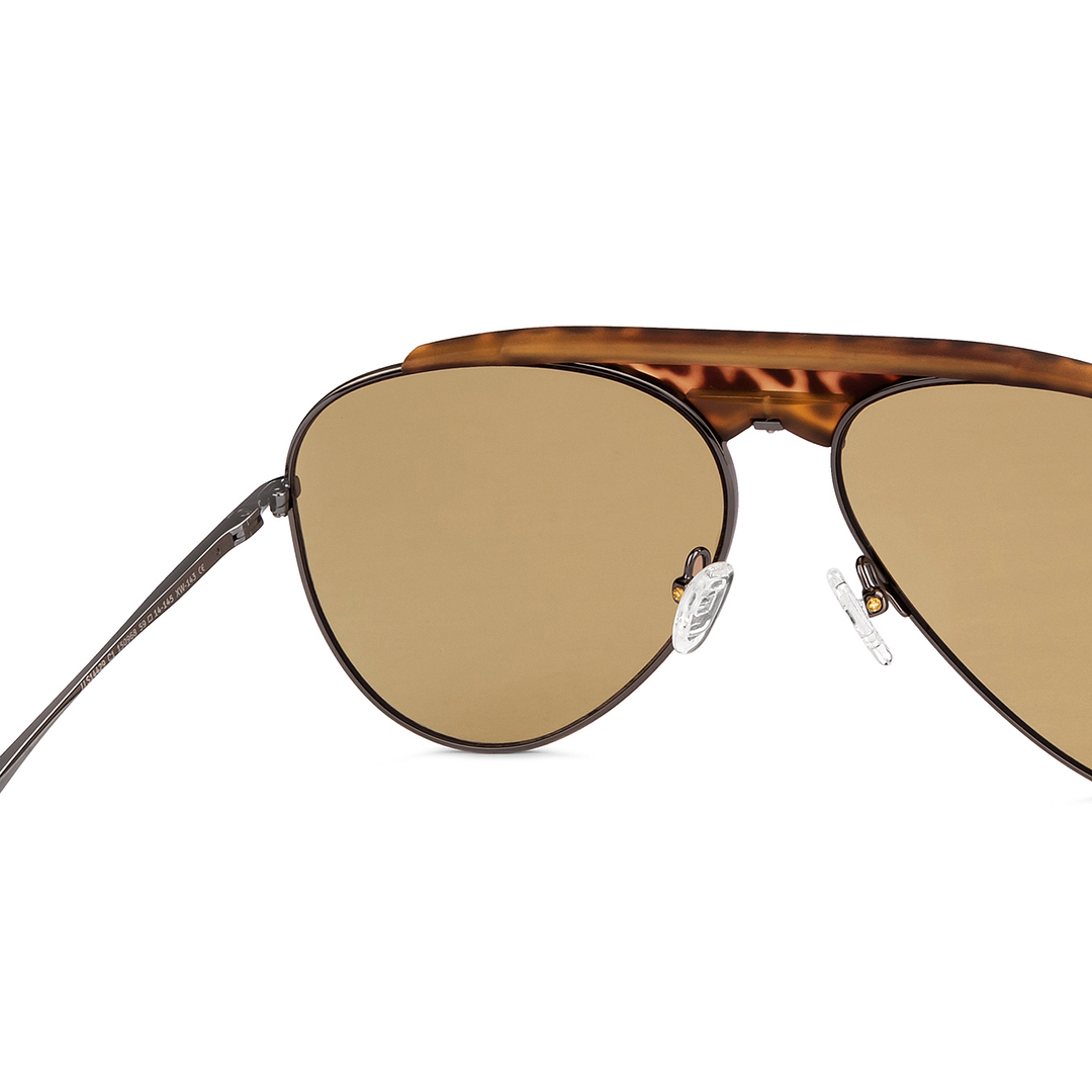 John Jacobs Online Mid Gunmetal Full Rim Aviator right side