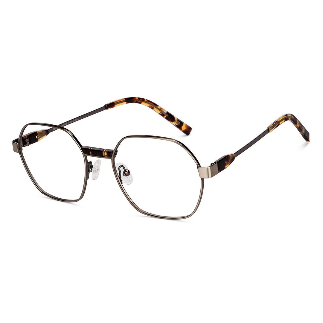 John Jacobs Online Mid Gunmetal Full Rim Geometric left side
