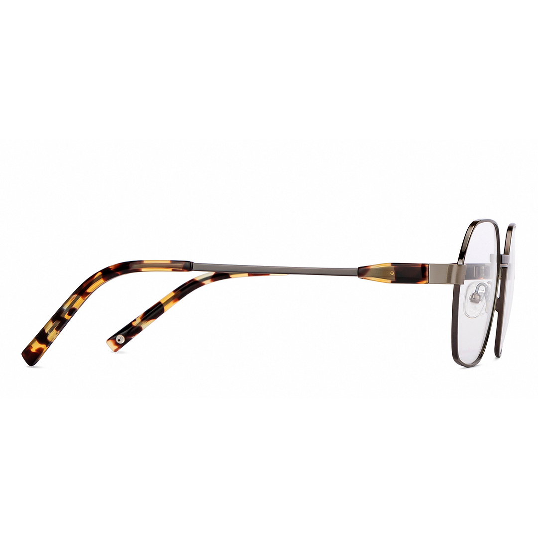 John Jacobs Online Mid Gunmetal Full Rim Geometric left side