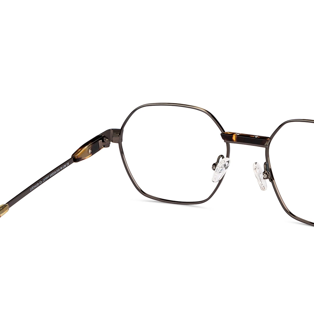 John Jacobs Online Mid Gunmetal Full Rim Geometric right side