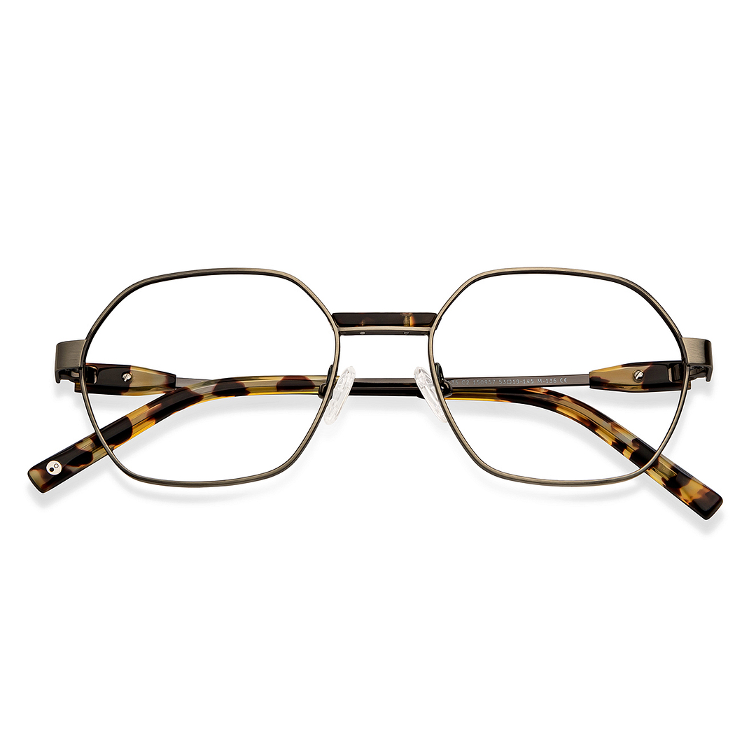 John Jacobs Online Mid Gunmetal Full Rim Geometric left side