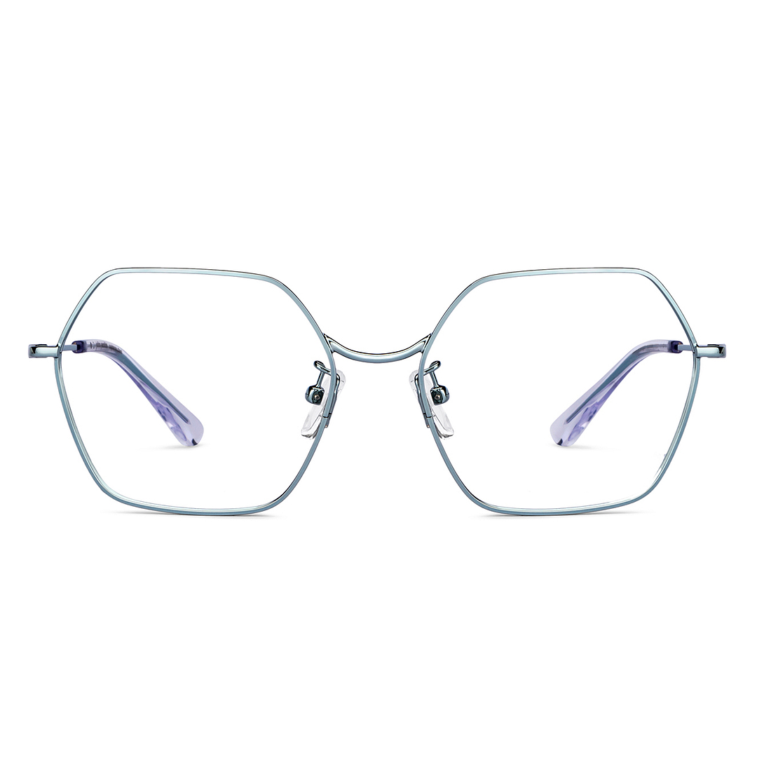 John Jacobs Online Gunmetal Full Rim Geometric right side