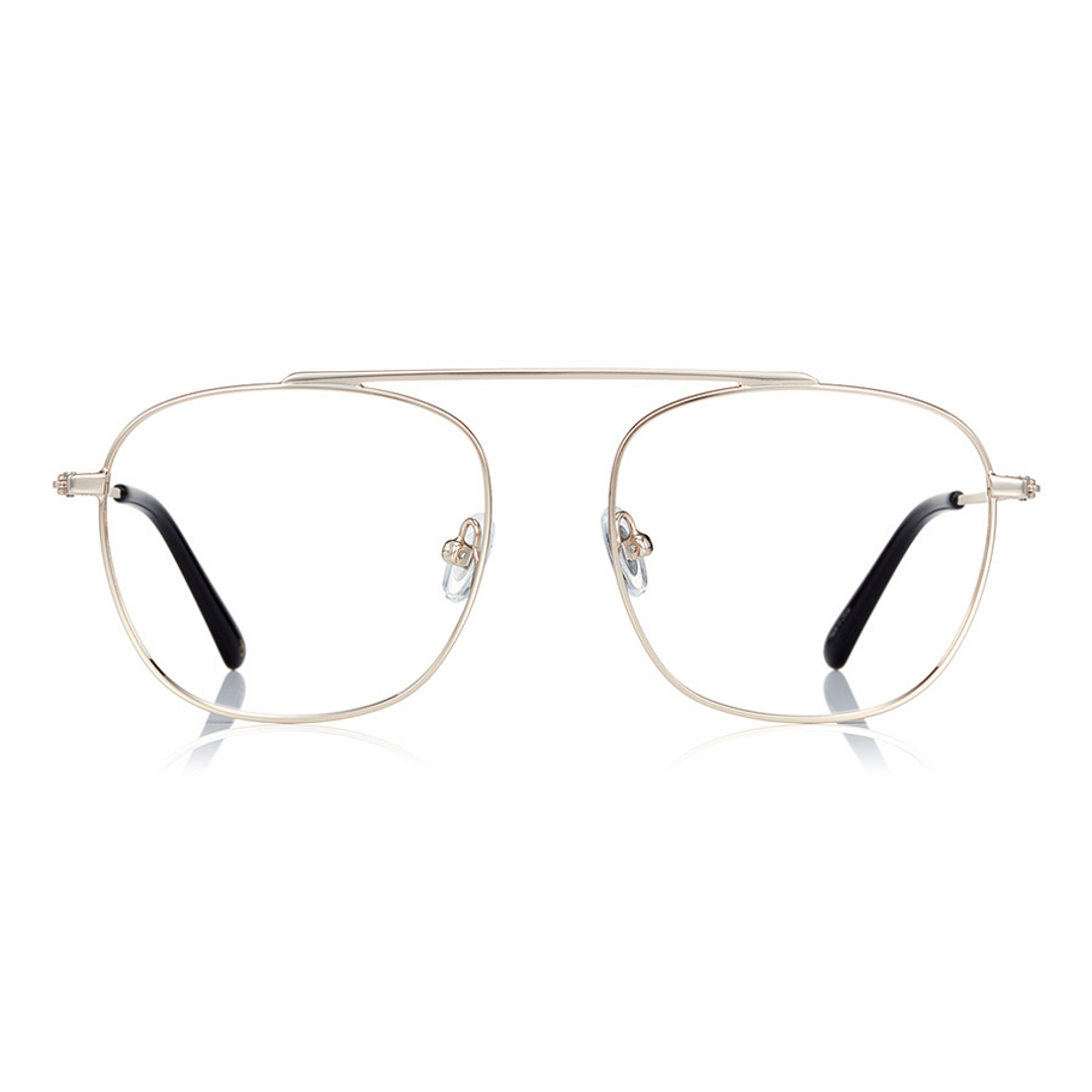 John Dillinger Gold Full Rim Rectangle right side