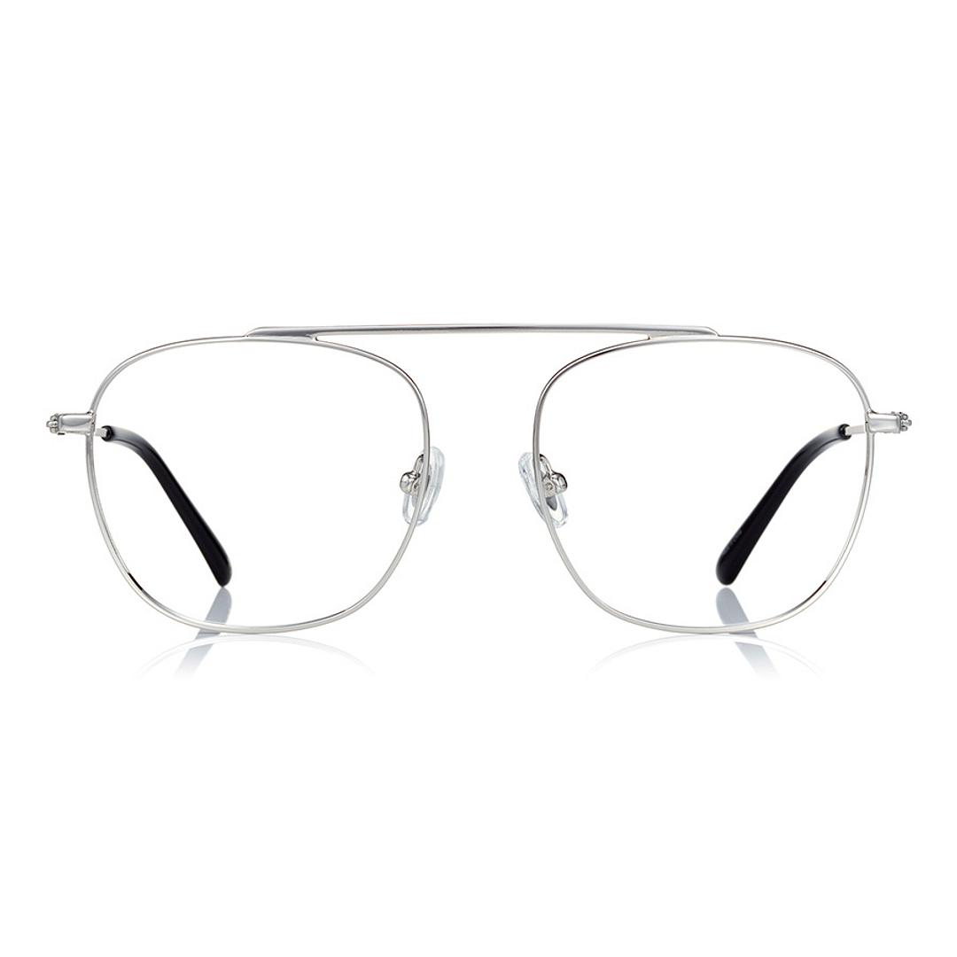 John Dillinger Silver Full Rim Rectangle right side