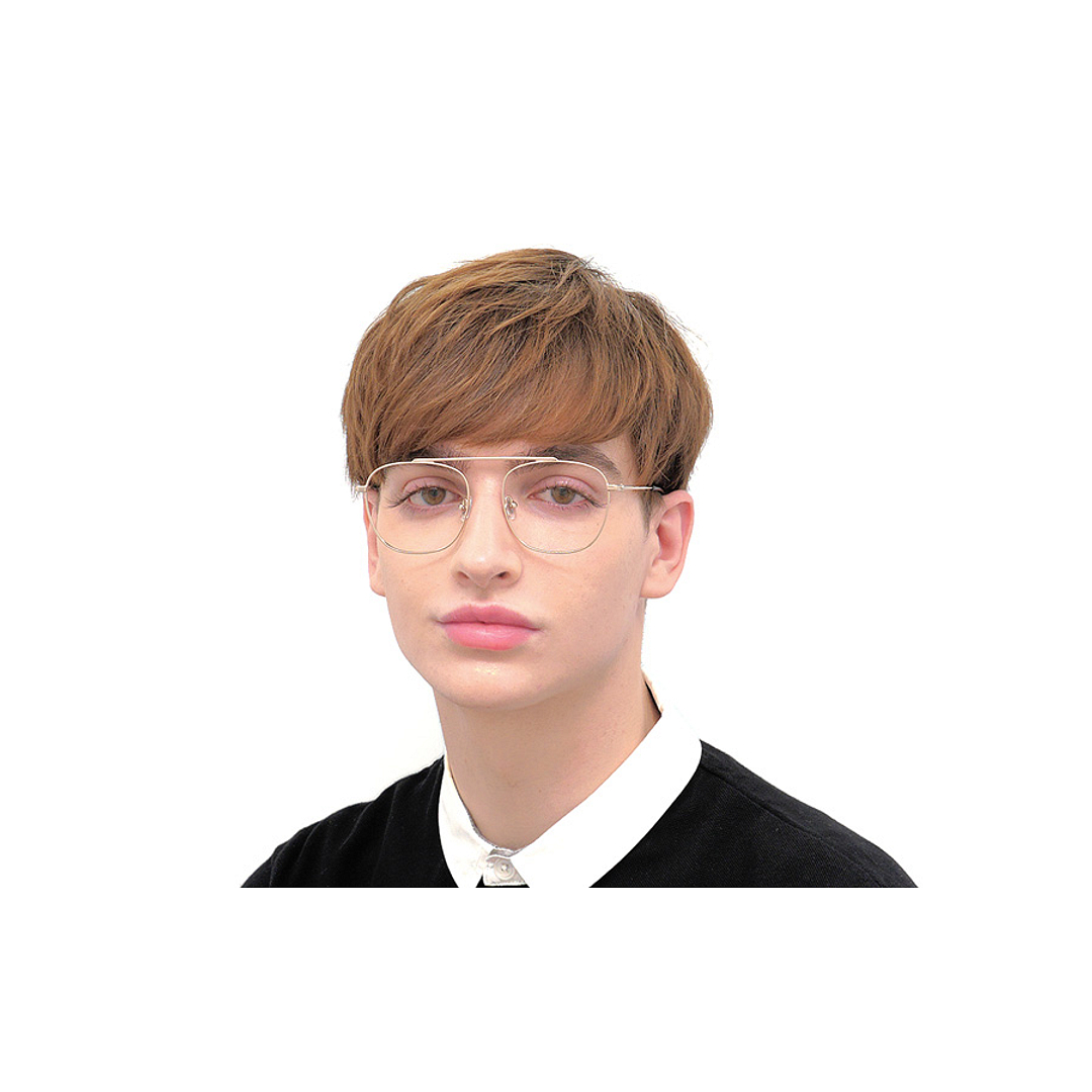 John Dillinger Silver Full Rim Rectangle left side