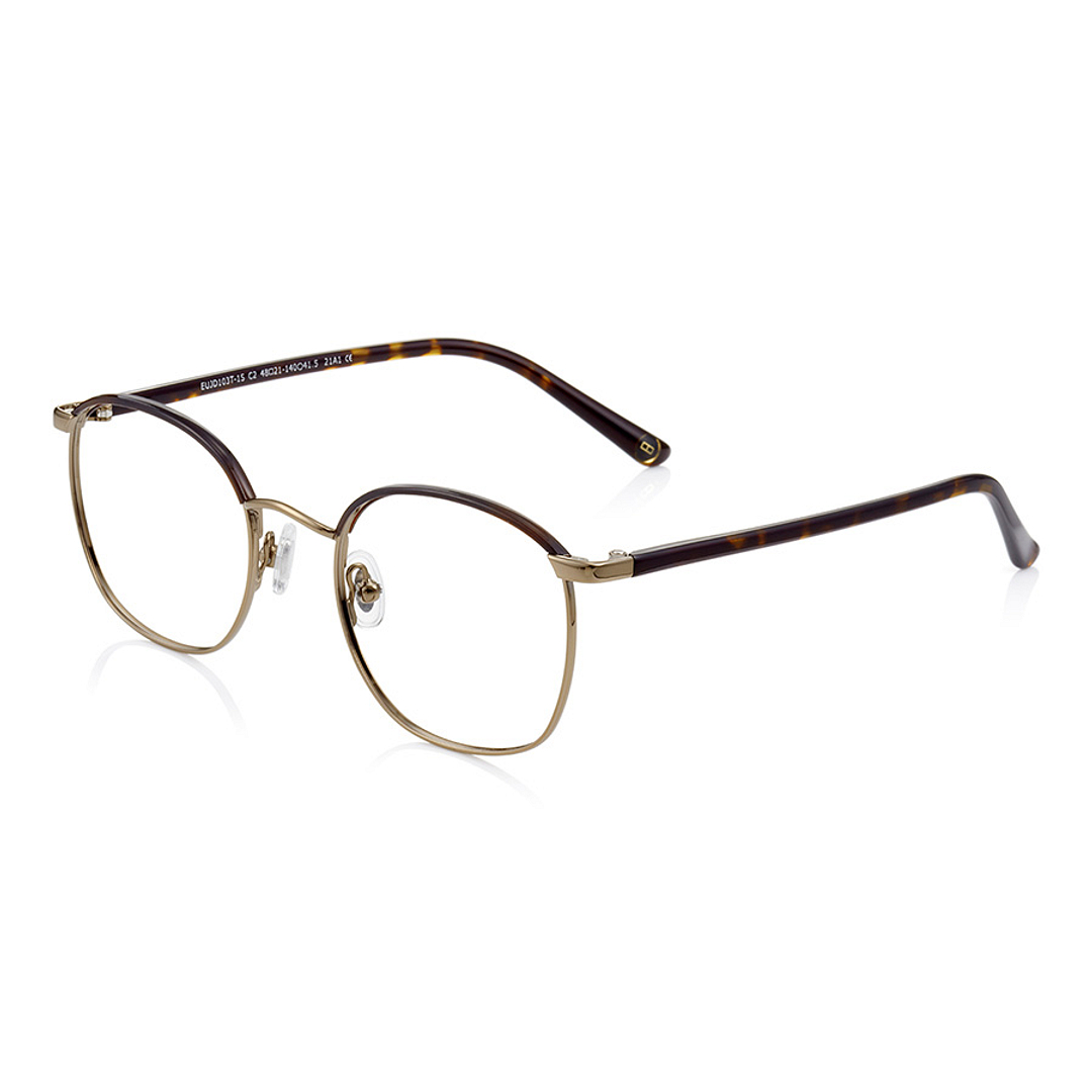 John Dillinger Light Brown Full Rim Rectangle left side