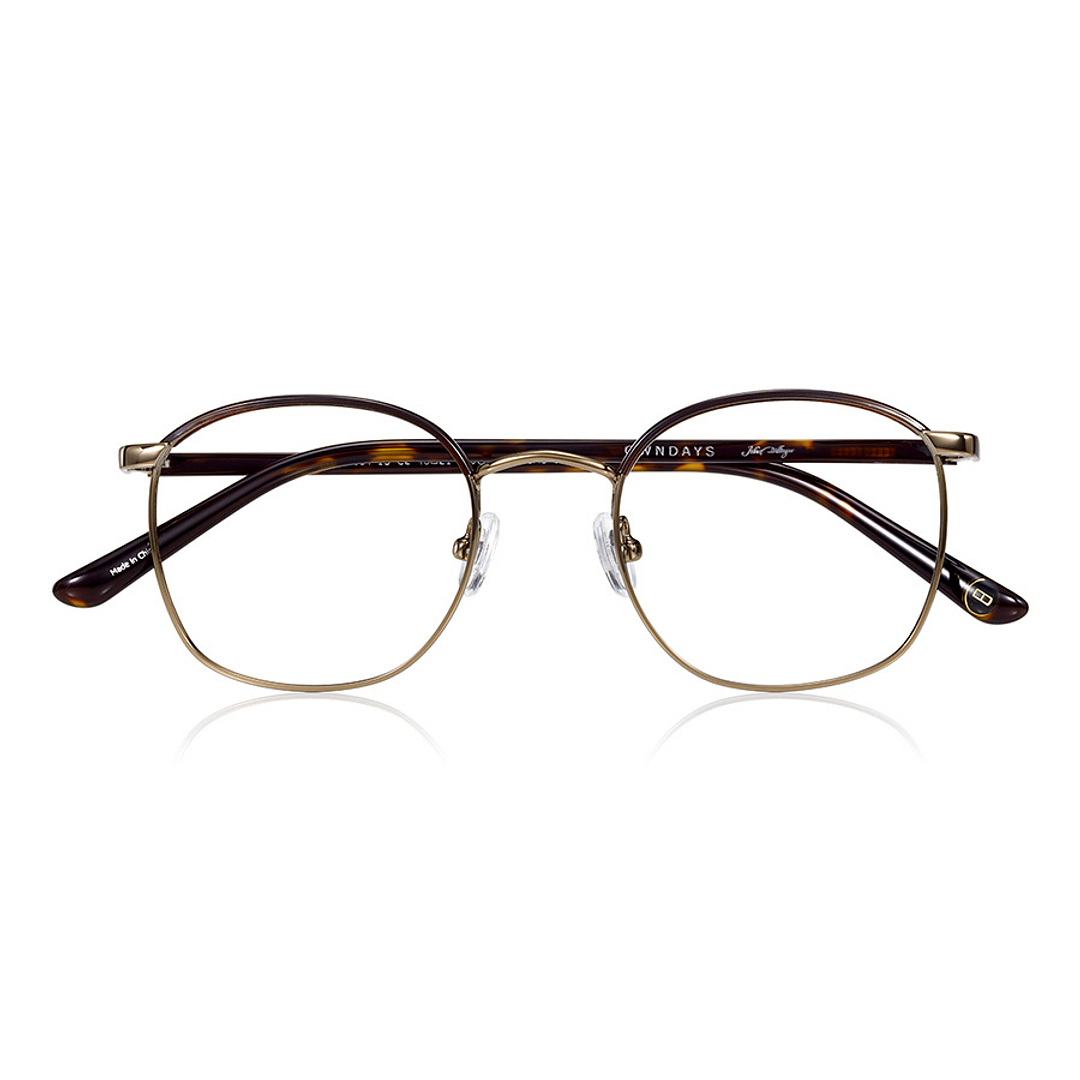 John Dillinger Light Brown Full Rim Rectangle right side