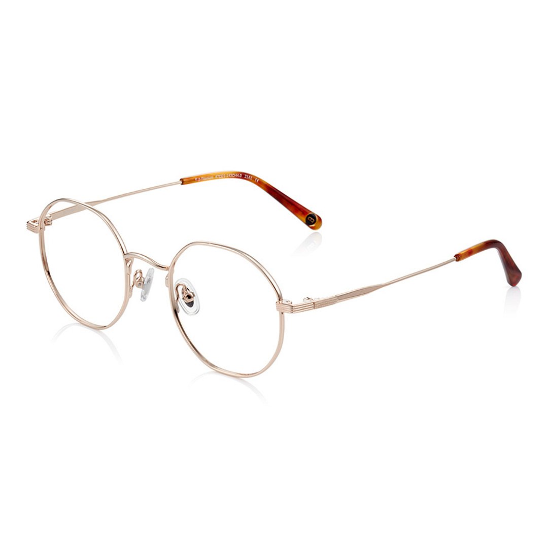 John Dillinger Light Brown Full Rim Round left side