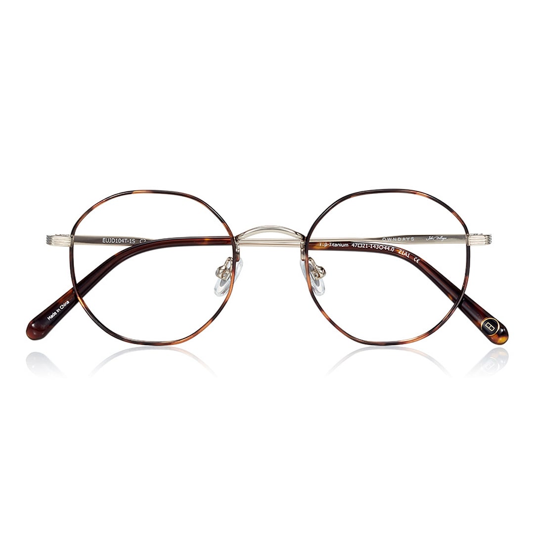 John Dillinger Light Brown Full Rim Round left side