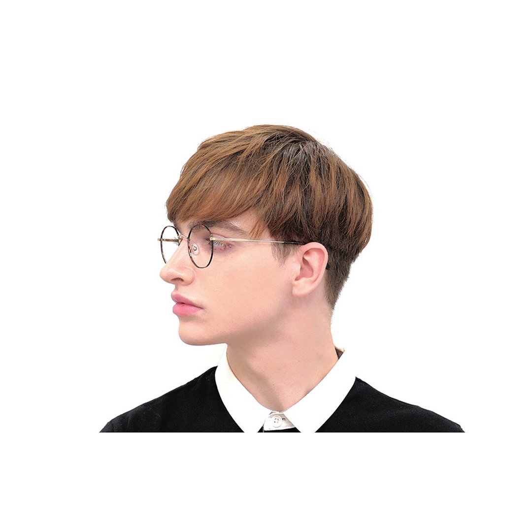 John Dillinger Light Brown Full Rim Round left side