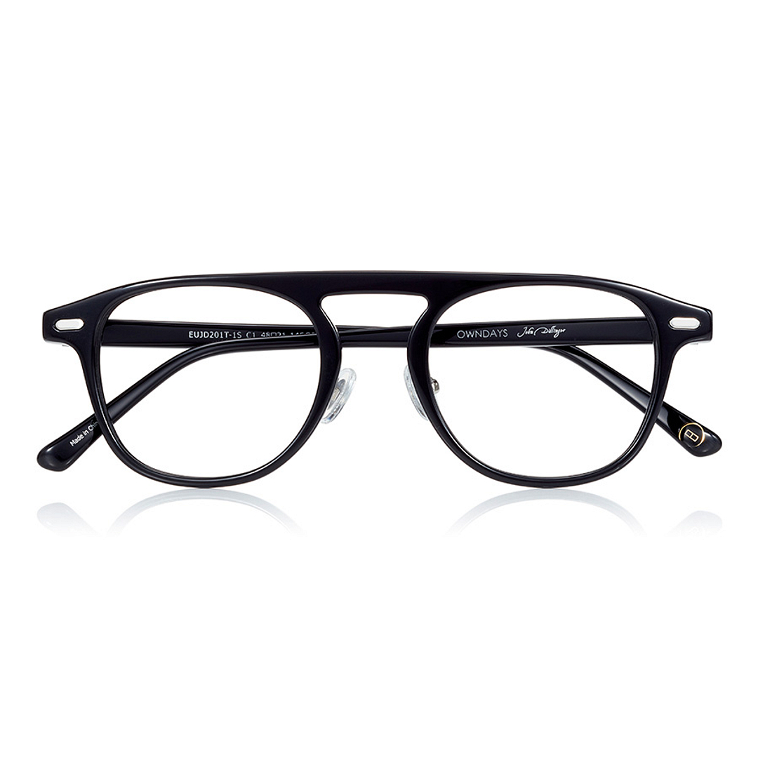 John Dillinger Black Full Rim Wellington right side