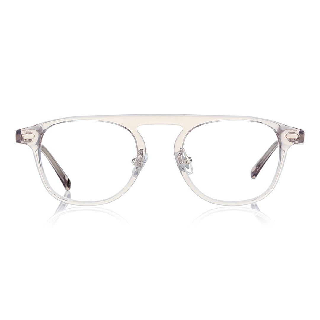 John Dillinger Light Gray Full Rim Rectangle right side