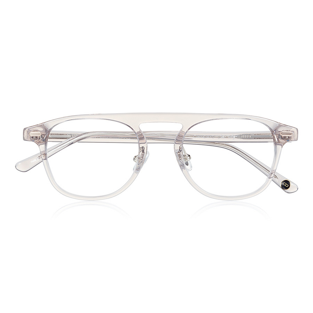 John Dillinger Light Gray Full Rim Rectangle right side