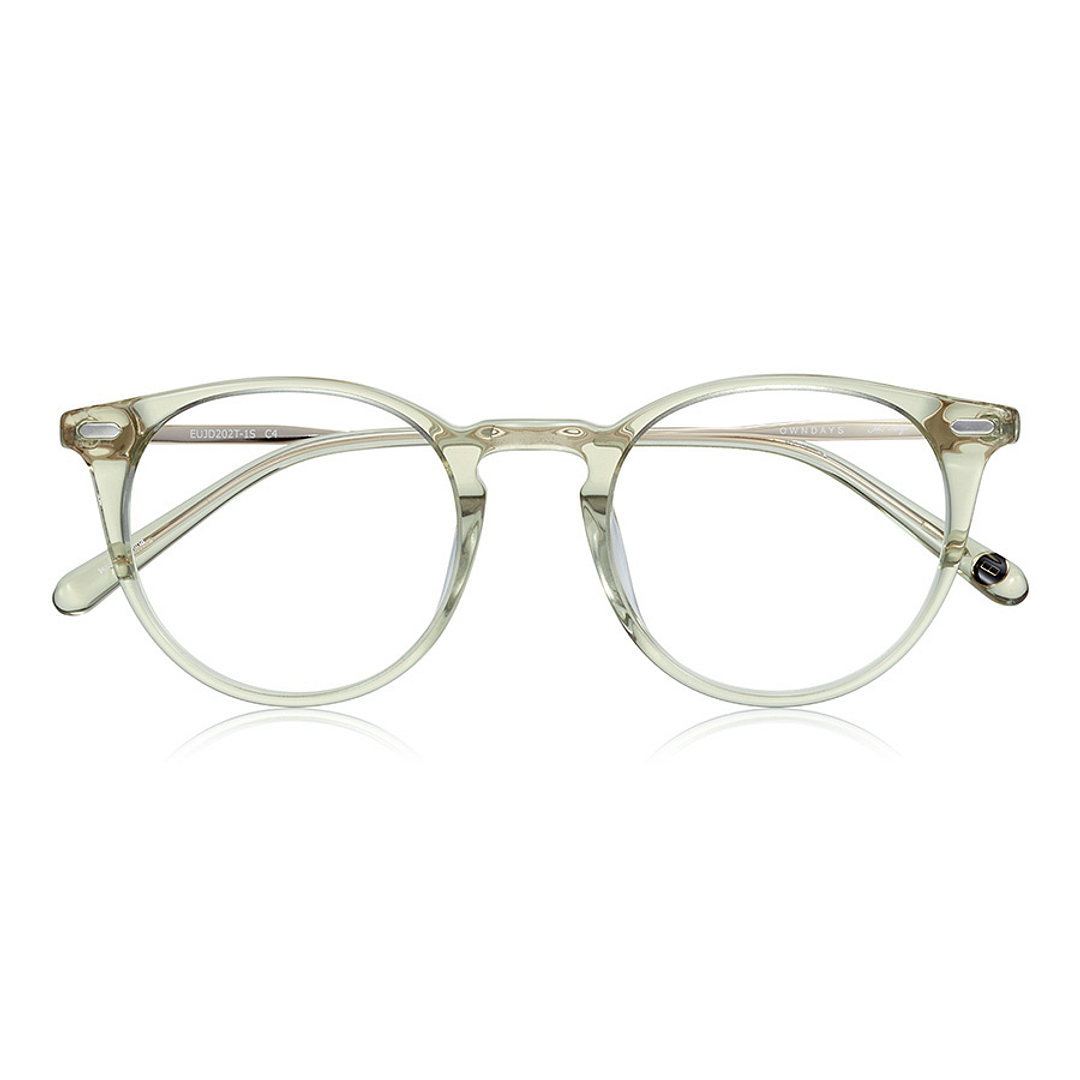 John Dillinger Clear Green Full Rim Boston right side