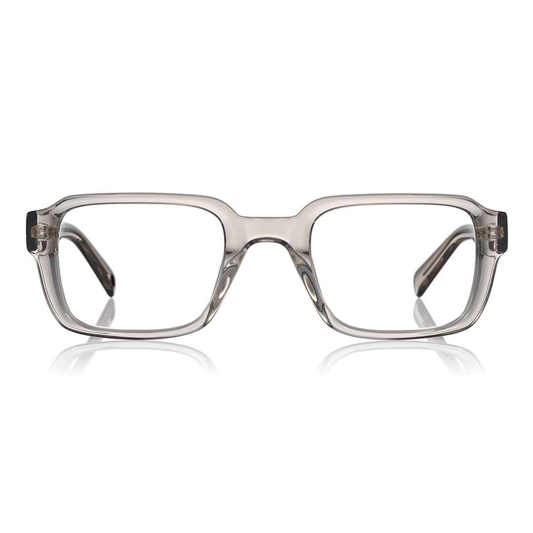 John Dillinger Crystal Transparent Full Rim Wellington right side